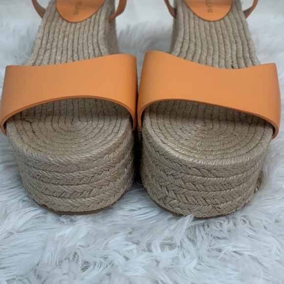 Antonio Melani Peach Wedges with Jute Trim- NWT - Picture 9 of 10